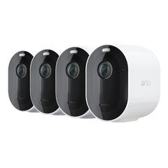 Arlo Pro 5 2K Spotlight Camera (4-Pack) - White/Back