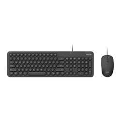 Philips Wired Keyboard and Mouse - Black