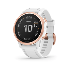 Garmin fenix 6S Pro GPS Sports Watch - Rose Gold/White