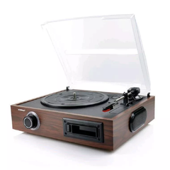 mbeat USB Turntable and Cassette to Digital Recorder - Wood