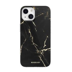 Mageasy Marble Case For iPhone 14 - Pearl Black
