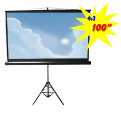 Brateck Standard Portable Tripod Projection Screen - Black
