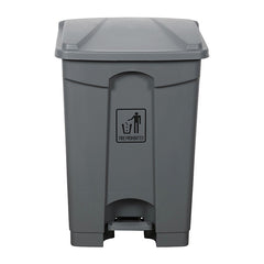 Cleanlink Rubbish Bin With Pedal Lid 68L - Grey