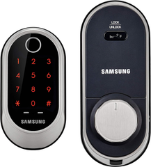 Samsung Smart Wi-Fi Biometric Deadbolt Door Lock - Satin Nickel