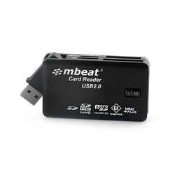 mbeat USB 2.0 All In One Card Reader - Black