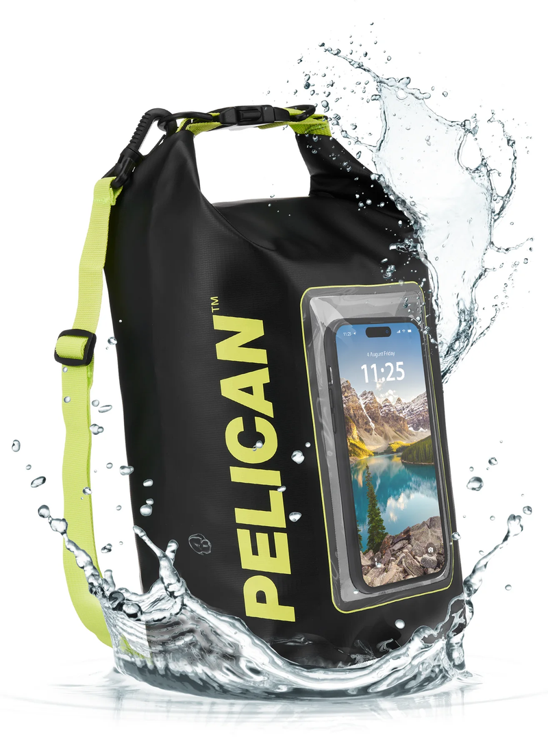 Pelican Marine Waterproof 5L Dry Bag - Black/Neon Yellow