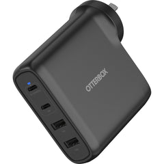 OtterBox 100W Four Port USB-C & USB-A PD Fast Wall Charger - Black