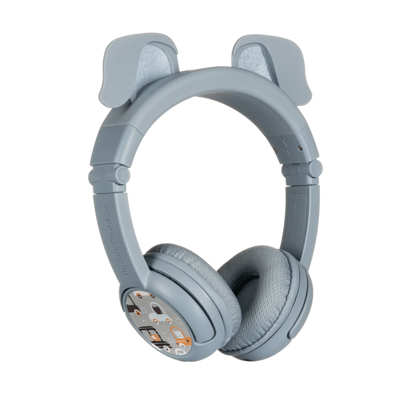 BuddyPhones PlayEars+ Animal Ears Wireless Headphone - Dog Blue