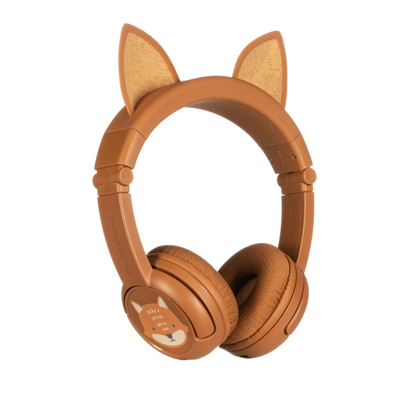 BuddyPhones PlayEars+ Animal Ears Wireless Headphone - Fox Brown