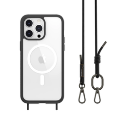 MagEasy Roam M + Strap MagSafe Case For iPhone 15 Pro Max - Black