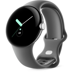 Google Pixel Watch (Wi-Fi) - Polished Silver/Charcoal