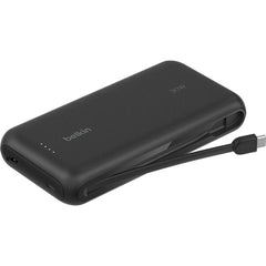 Belkin BoostCharge Power Bank 20K with Integrated Cable - Black