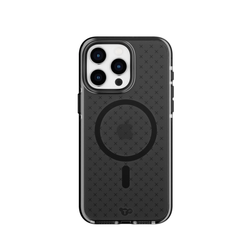 Tech21 Evo Check MagSafe Case For iPhone 15 Pro Max - Smokey Black