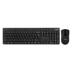 Philips Wireless Keyboard and Mouse - Black