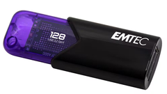 Emtec Click Easy 128GB USB 3.2 Flash Drive - Black