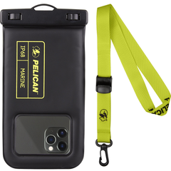 Pelican Marine Waterproof Pouch - Black/Neon Green