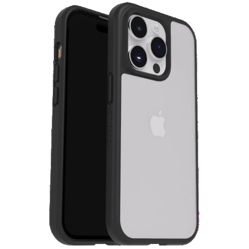 OtterBox React Case For iPhone 15 Pro Max - Clear/Black