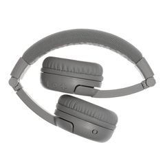 BuddyPhones Play Plus Wireless Headphones - Grey Matt