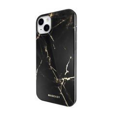 Mageasy Marble Case (MagSafe) For iPhone 14 Plus - Black