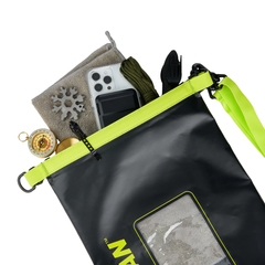 Pelican Marine Waterproof 5L Dry Bag - Black/Neon Yellow