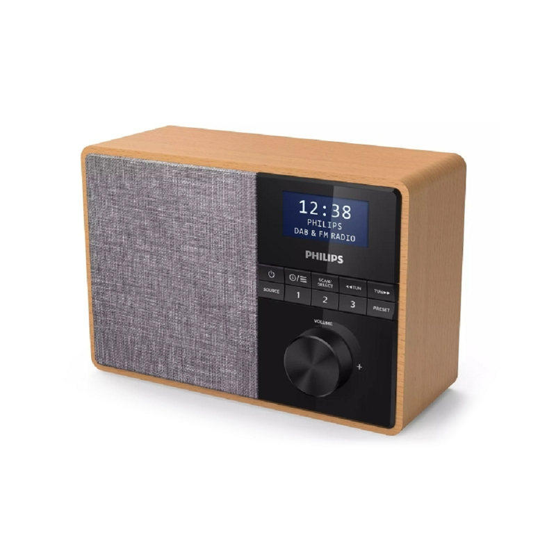 Philips Wooden DAB/FM Radio - Wooden