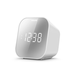 Philips Alarm Clock with USB Charging - White