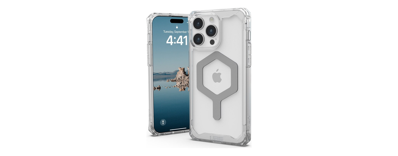 UAG Plyo MagSafe Case For iPhone 15 Pro Max - Ice/Silver