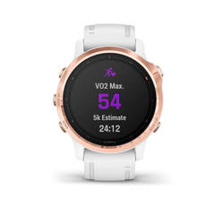 Garmin fenix 6S Pro GPS Sports Watch - Rose Gold/White
