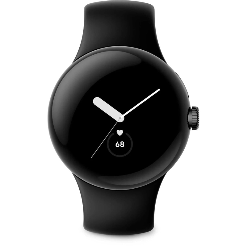 Google Pixel Watch LTE 40mm Stainless Steel Case with Band - Black