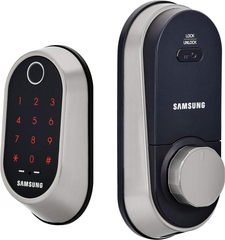 Samsung Smart Wi-Fi Biometric Deadbolt Door Lock - Satin Nickel