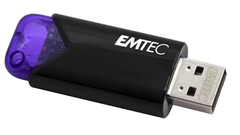 Emtec Click Easy 128GB USB 3.2 Flash Drive - Black