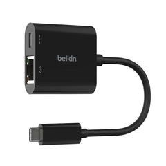 Belkin USB-C to Ethernet w/ Charge Adapter - Black