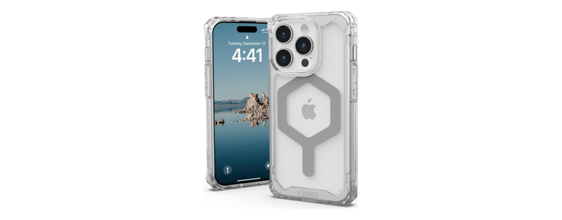 UAG Plyo MagSafe Case For iPhone 15 Pro - Ice/Silver