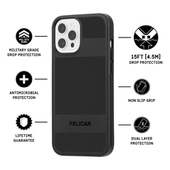 Pelican Protector Case For Apple iPhone 12 Pro Max - Black