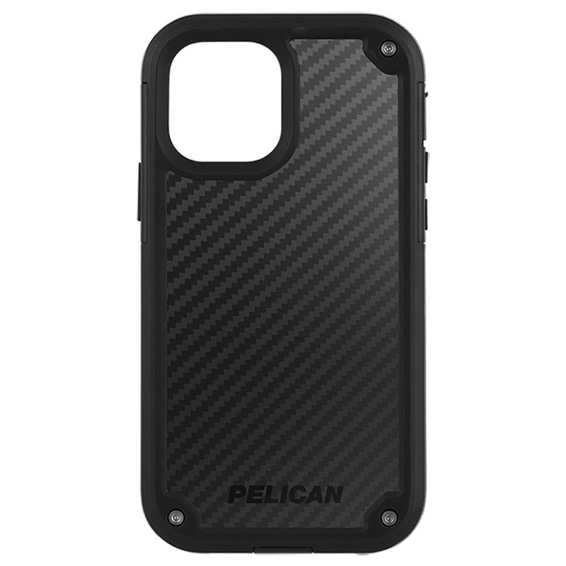 Pelican Shield + Holster Case For iPhone 12 Mini - Black Kevlar