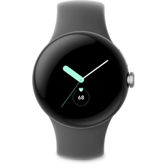 Google Pixel Watch (Wi-Fi) - Polished Silver/Charcoal