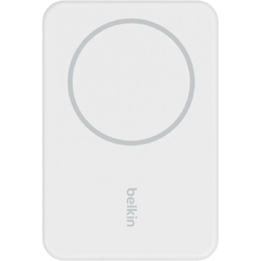 Belkin Charge 5K Magnetic Wireless Power Bank+Stand - White