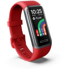 Ryze Elevate Fitness Smart Watch - Dark Grey w/ Red Strap
