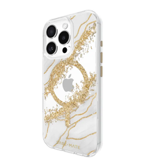 Case-Mate Karat MagSafe Case For iPhone 16 Pro - White / Grey