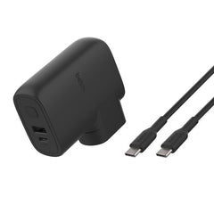 Belkin BoostCharge Charger 25W w/ Power Bank 5K & Adapter Kit - Black