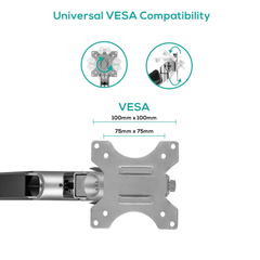 mbeat Activiva Heavy Duty Single Monitor Screen Gas Spring Monitor Arm