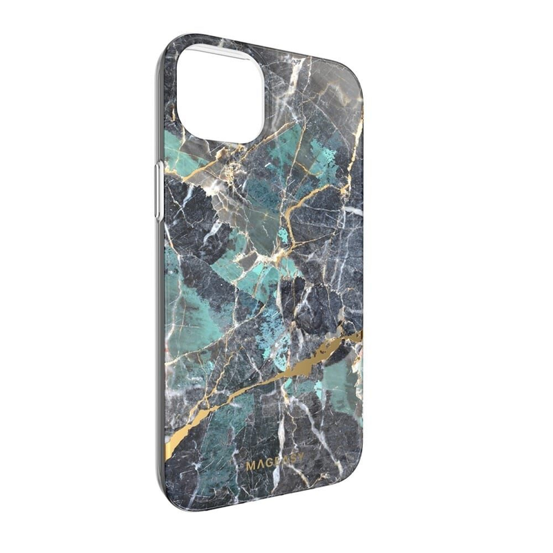 Mageasy Marble Case for iPhone 14 Plus - Blue