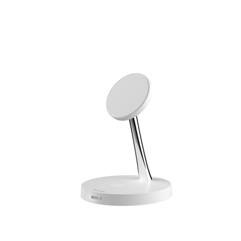 SwitchEasy MagPower 2in1 Magnetic Wireless Charging Stand - White