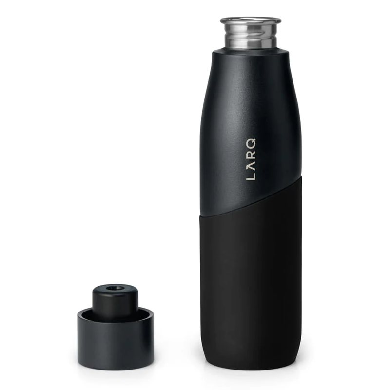 Larq PureVis Movement Water Bottle 710ml - Black/Onyx