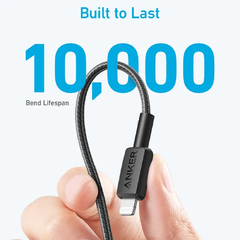 Anker 322 USB-C to Lightning Cable 1m Braided - Black