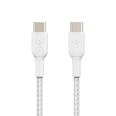 Belkin BoostCharge Braided USB-C to USB-C Cable 60W - White