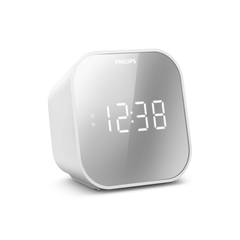 Philips Alarm Clock with USB Charging - White