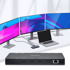mbeat 15-in-1 Triple Display USB-C Docking Station - Space Grey