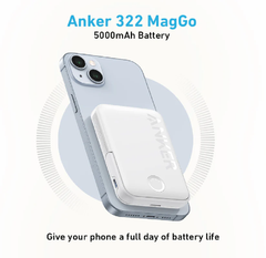 Anker 322 MagGo 5K Magnetic Power Bank - White