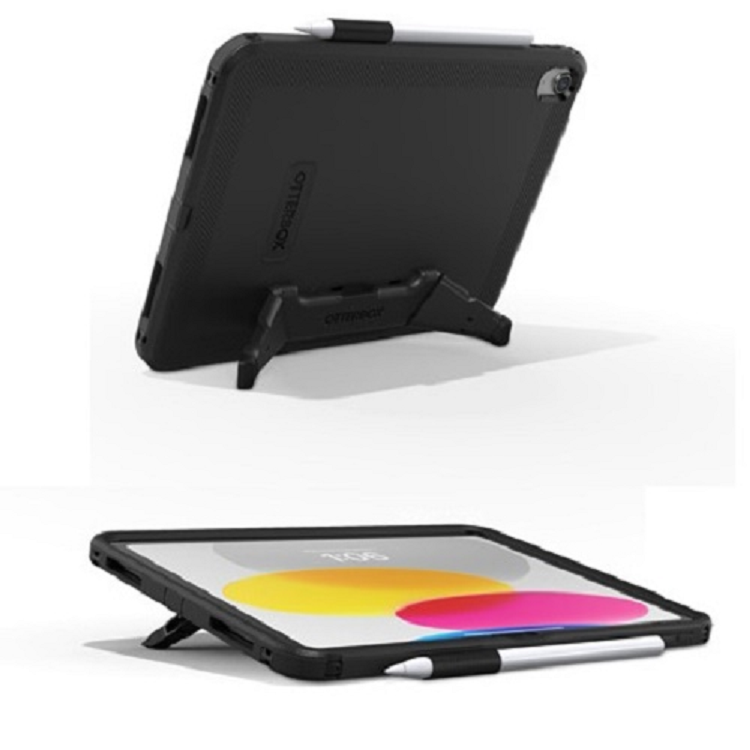 OtterBox Defender iPad 10.9" Case w/ Kickstand &Screen Protection - Black